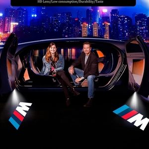 New for BMW M sport car door projector Puddle welcome lights